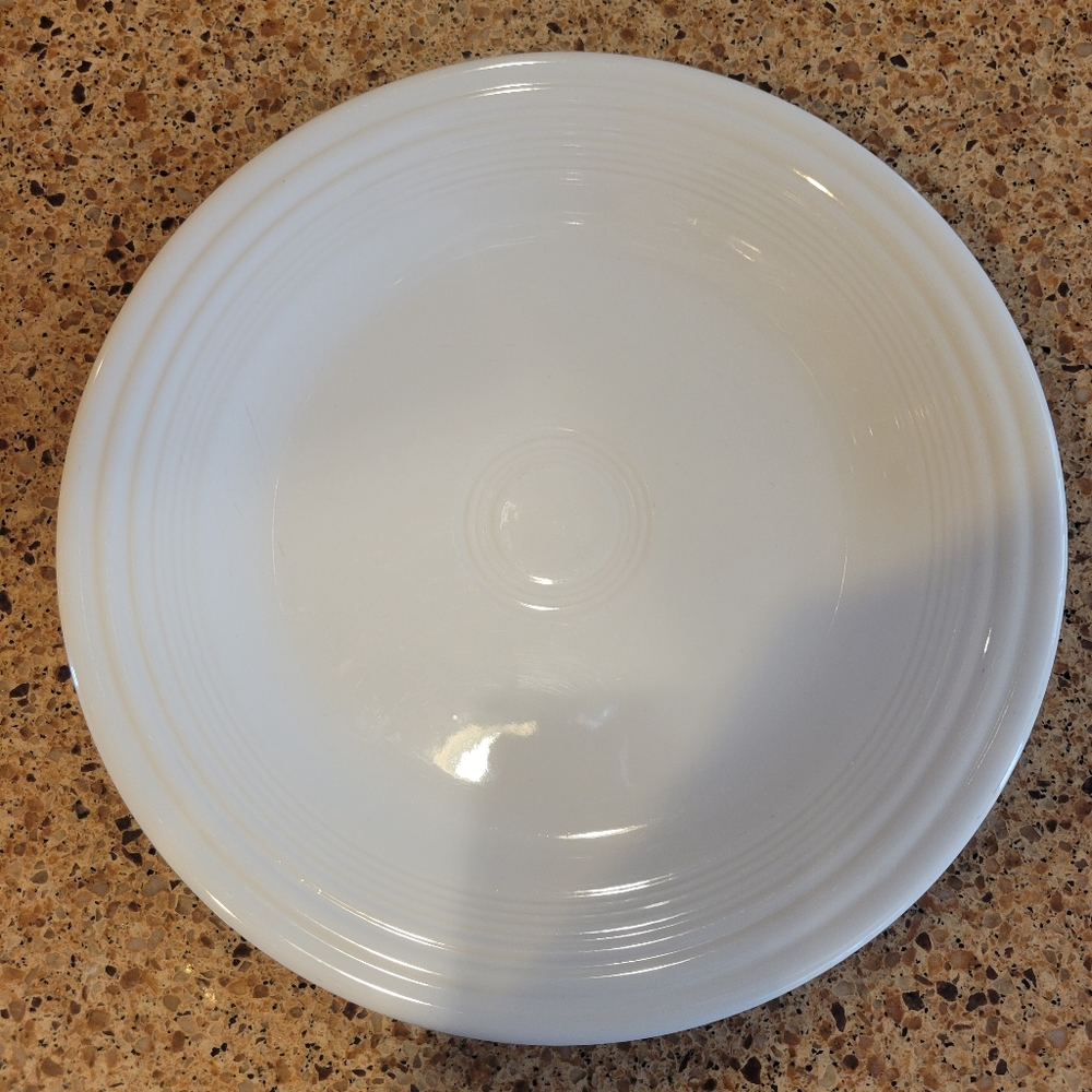Fiesta White Dinner Plate